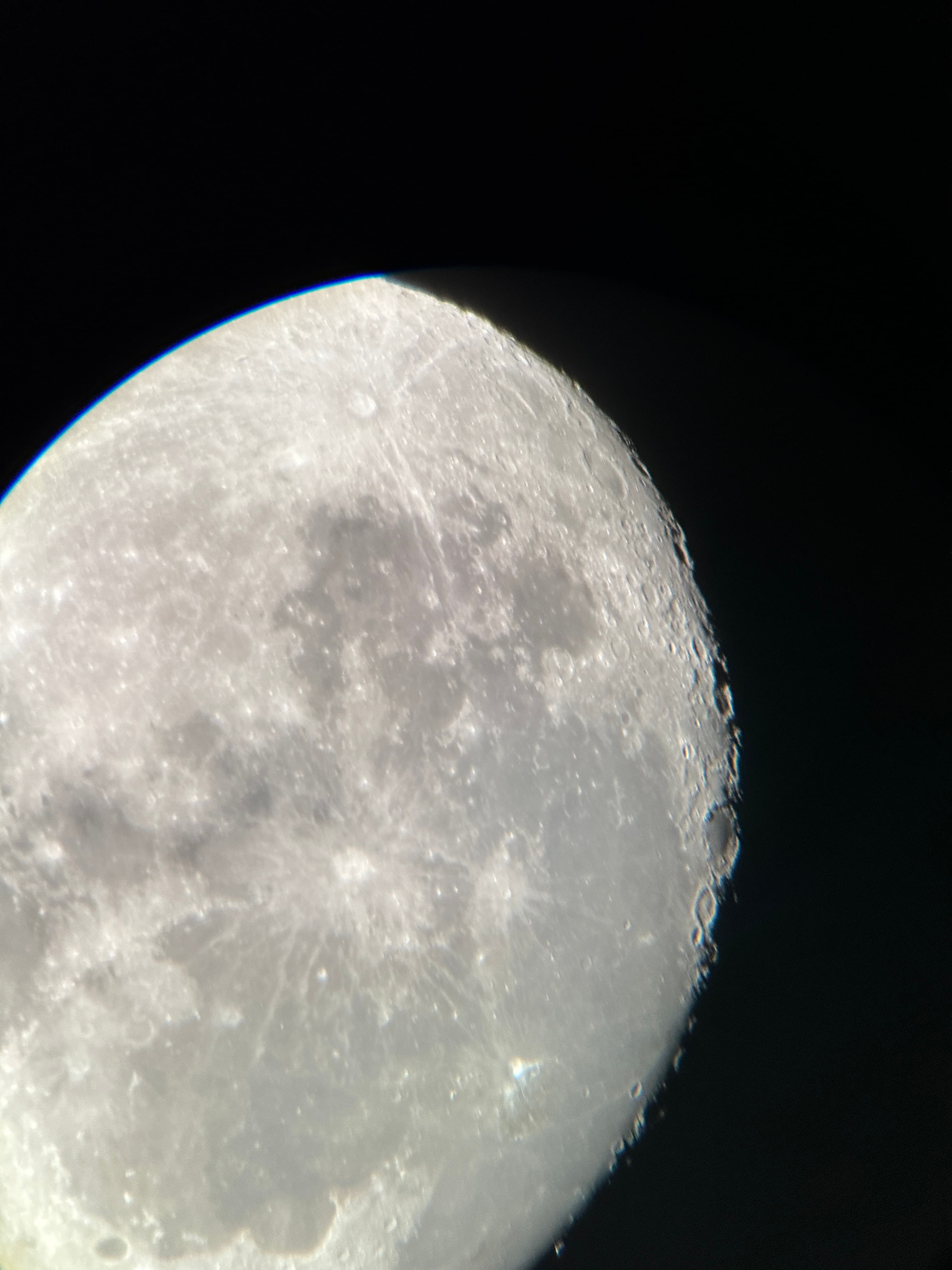 Half-disc of the Moon